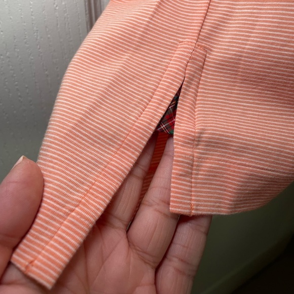 Ralph Lauren Polo Golf Orange and White Striped Polo Shirt sz XL - Picture 3 of 6